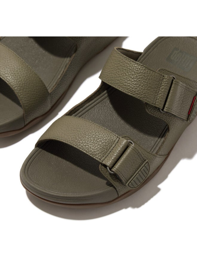 FitFlop - 049-809 Fitflop Mens Sandals Gogh Moc Slide L05-B77 Olive - Image 1