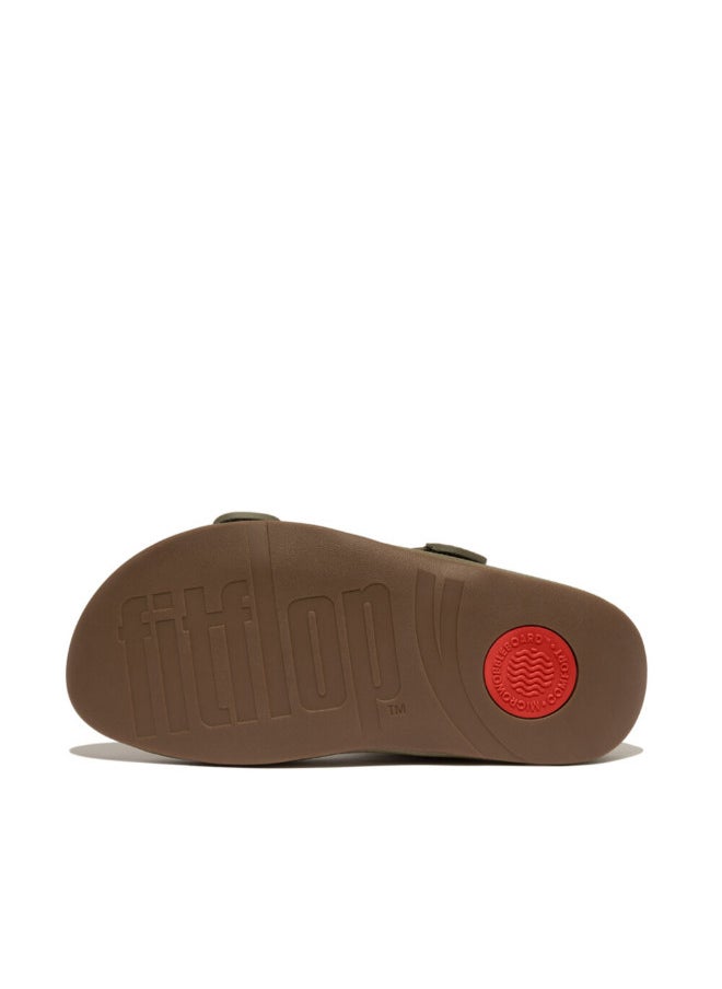 FitFlop - 049-809 Fitflop Mens Sandals Gogh Moc Slide L05-B77 Olive - Image 1