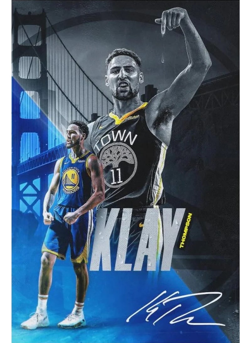 TNESSENTIAL KLAY THOMPSON CANVAS POSTER - Image 1