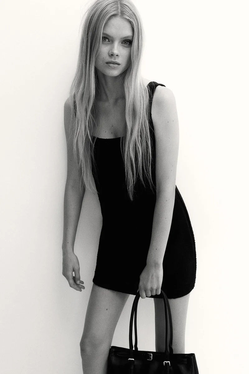 H&M Textured-Weave Dress