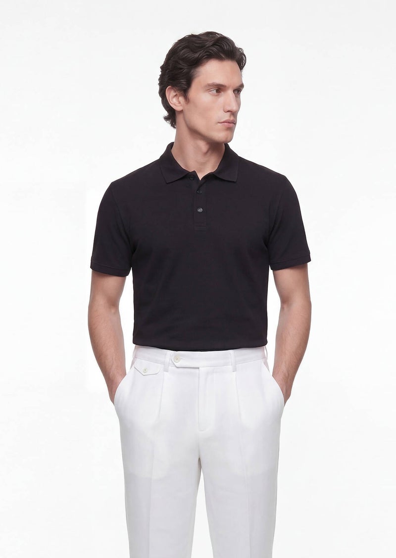 RAMSEY Black Plain T-Shirt - Image 3
