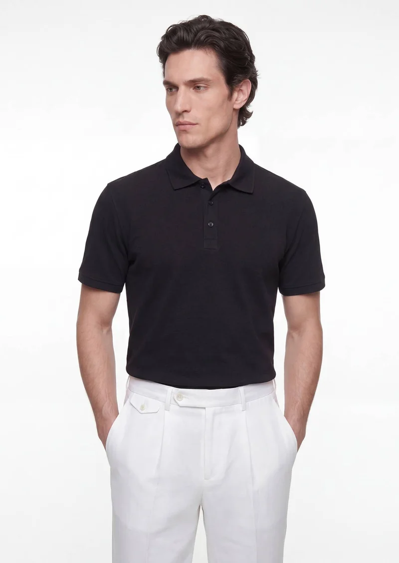 Ramsey Black Plain T-Shirt