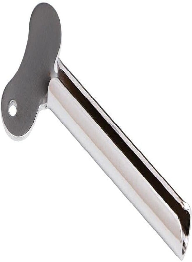 Sluswallow Silver Metal Toothpaste Squeezer Stainless Steel for Key Heart Shaped Tube Dispenser for Home Bedroom Bathroom Accessory Toothpaste Squeezer Stainless Steel Toothpaste Squeezer Roller, Tube Squeezers - Image 1