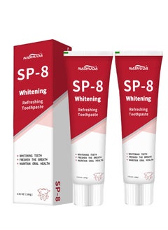 SP SP-8 Ultra Whitening Toothpaste, Sp-8 Probiotic Brightening Toothpaste, SP-8 Toothpaste, Probiotic Brightening Toothpaste, Deep Cleaning Care Toothpaste (2Pcs)  - Image 1