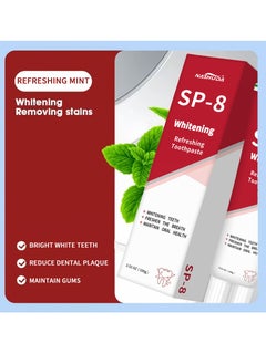 SP SP-8 Ultra Whitening Toothpaste, Sp-8 Probiotic Brightening Toothpaste, SP-8 Toothpaste, Probiotic Brightening Toothpaste, Deep Cleaning Care Toothpaste (2Pcs)  - Image 2