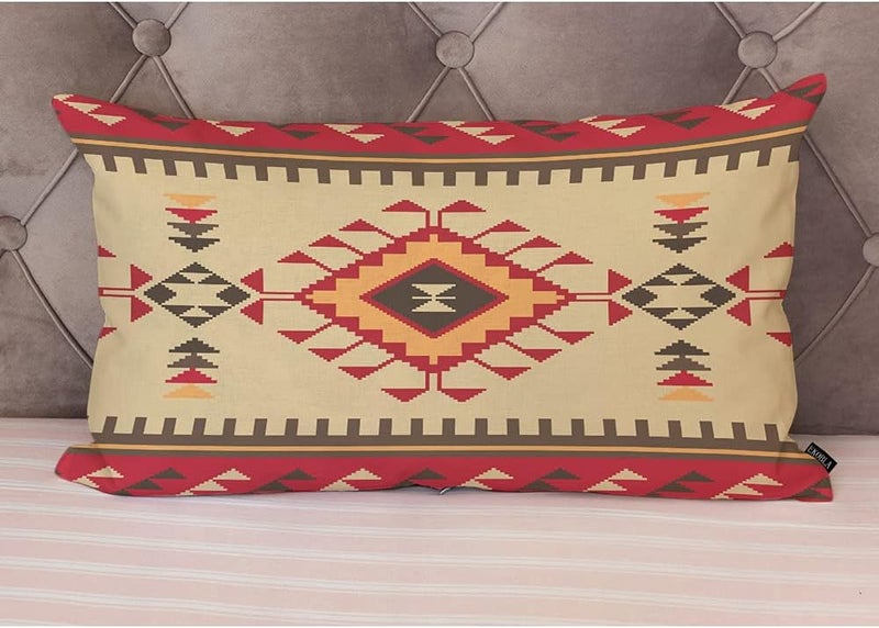 EKOBLA أغطية وسائد بنمط عتيق وألوان زاهية، مناسبة للديكور المنزلي، مقاس 12x20 بوصة - Image 4