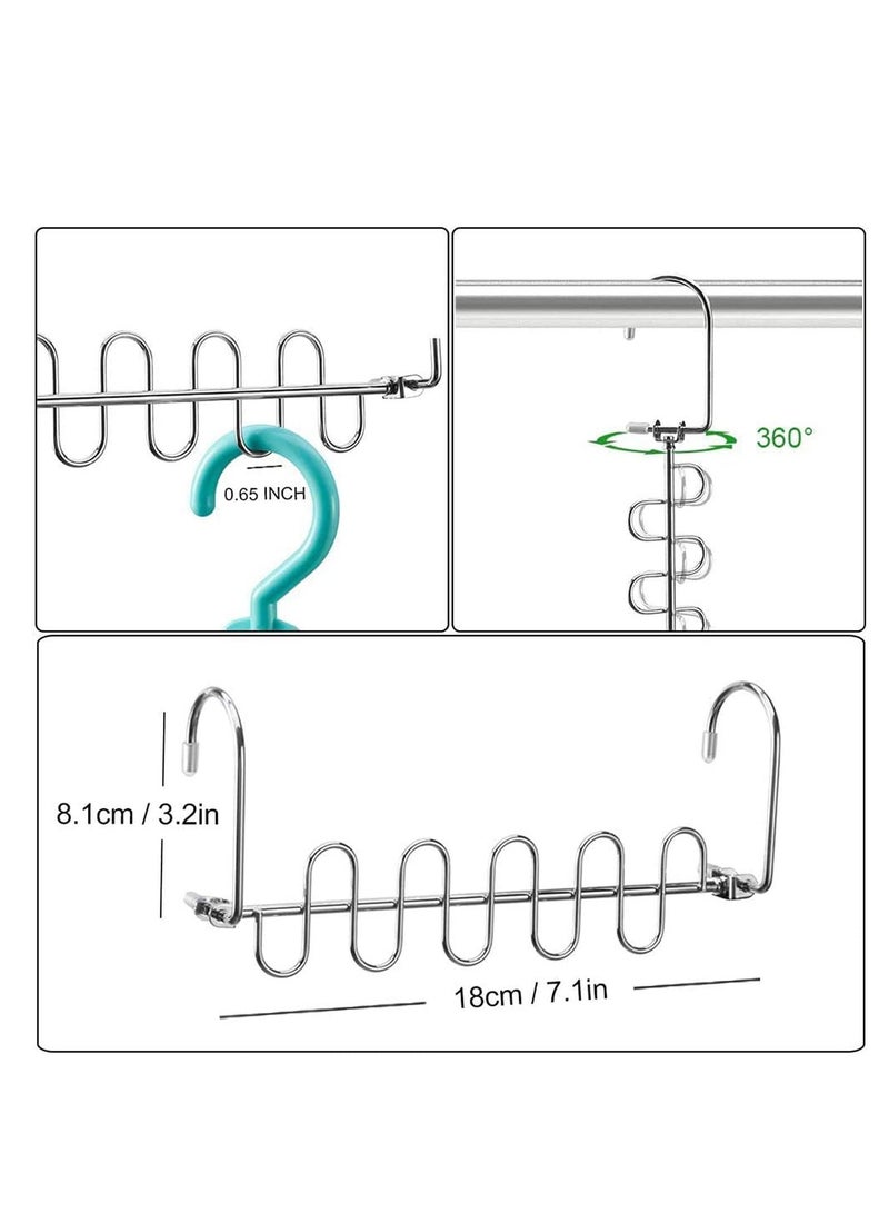 Y&D Closet Organizer, Cloth Hanger Magic Space Saving Hangers for Wardrobe Organization System, 4 Pack  - Image 3