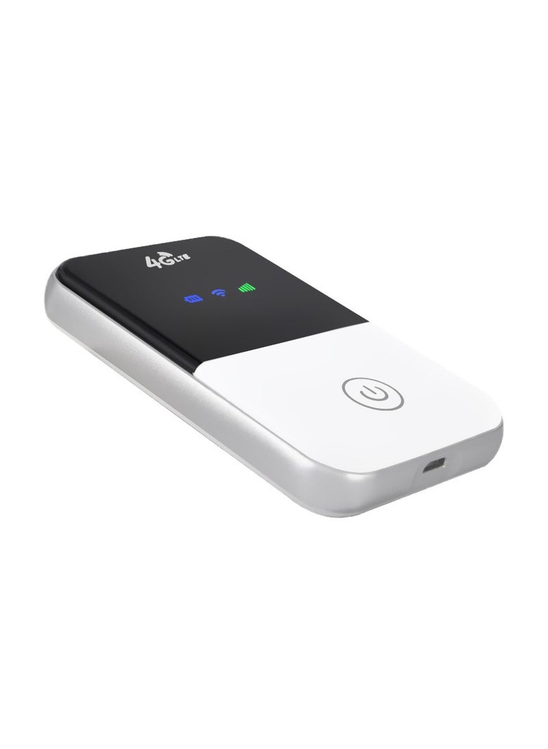WiFi Router Modem Router WiFi SIM Card WiFi LTE 3G/4G Router Mini Car Wireless Portable Unlock Modem with SIM Card Slot WiFi Router (White) - Image 1