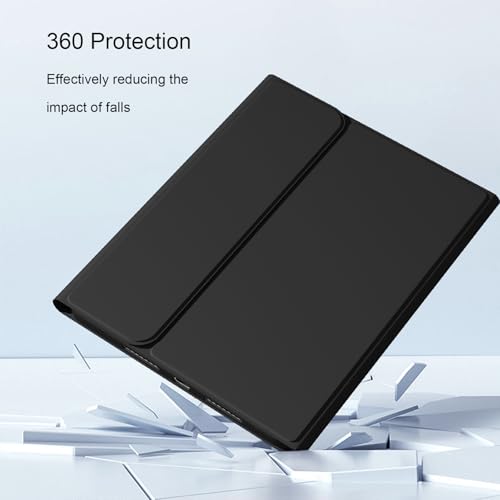 Divufus Keyboard Case for iPad 11th Generation (A16) 2025, for iPad 10th Generation 2022 [Magnetic Detachable Wireless Keyboard][Support 3 System] Folio Case with Pencil Holder, Black - Image 5