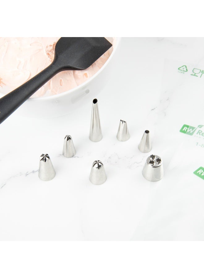 Restaurantware Pastry Tek Piping Tip, 1 Reusable Drop Flower Icing Tip - #180, Dent-Resistant, Stainless Steel Pastry Tip, Dishwasher-Safe, Decorate Cupcakes, Cakes, or Cookies - Image 5