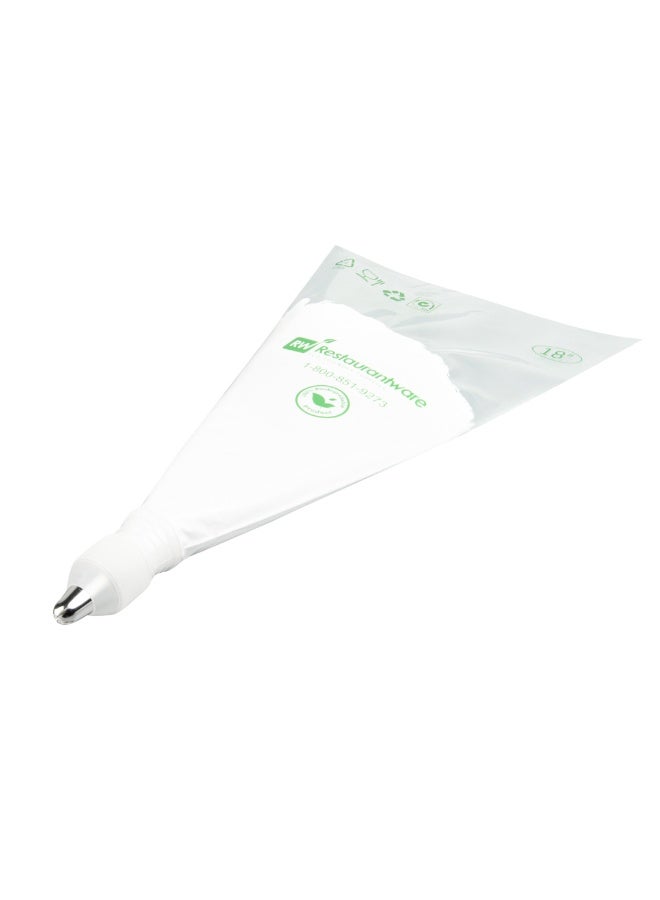 Restaurantware Pastry Tek Piping Tip, 1 Reusable Drop Flower Icing Tip - #180, Dent-Resistant, Stainless Steel Pastry Tip, Dishwasher-Safe, Decorate Cupcakes, Cakes, or Cookies - Image 2