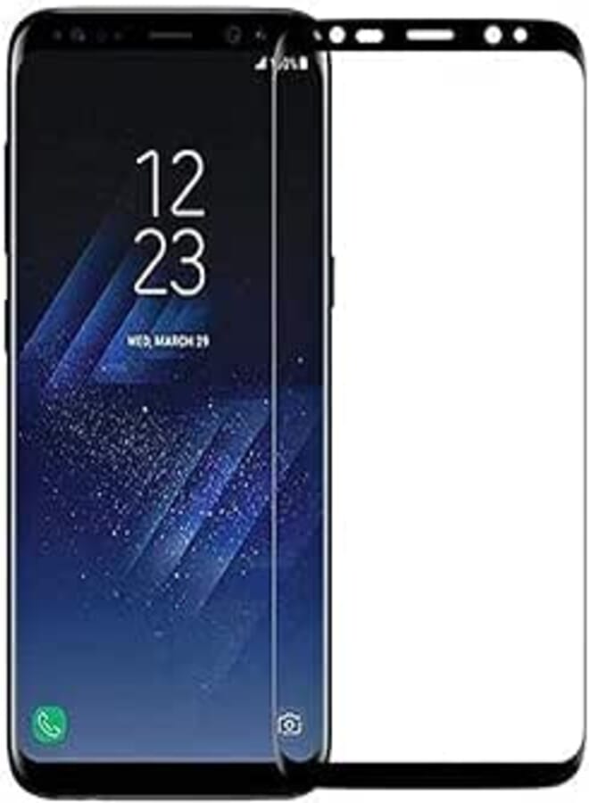 SAPU 5D Tempered Glass Screen Protector For Samsung Galaxy S8 Black Sapu