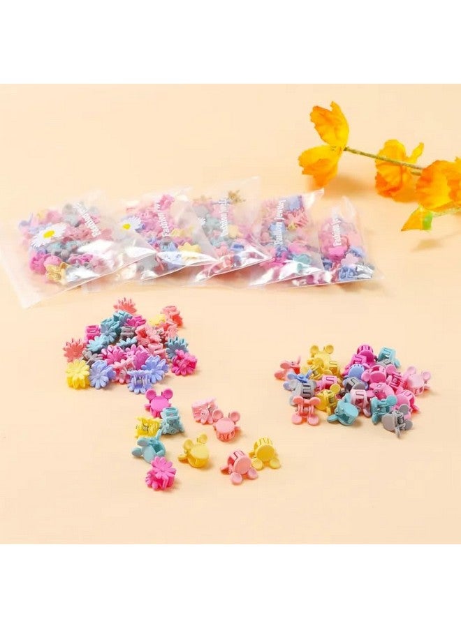NEOBABY Mini Colorful Multiple Designs Hair Clip for Multiple Hair Styling | Hair Claws Accessories for Kids Baby Girls and Women's (RandomDesigns, Pack of 50) - Image 5