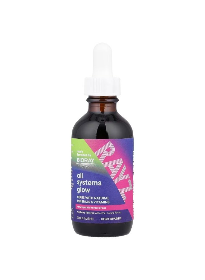Bioray, Rayz®, All Systems Glow, For Teens, Raspberry, 2 fl oz (59 ml) - Image 3