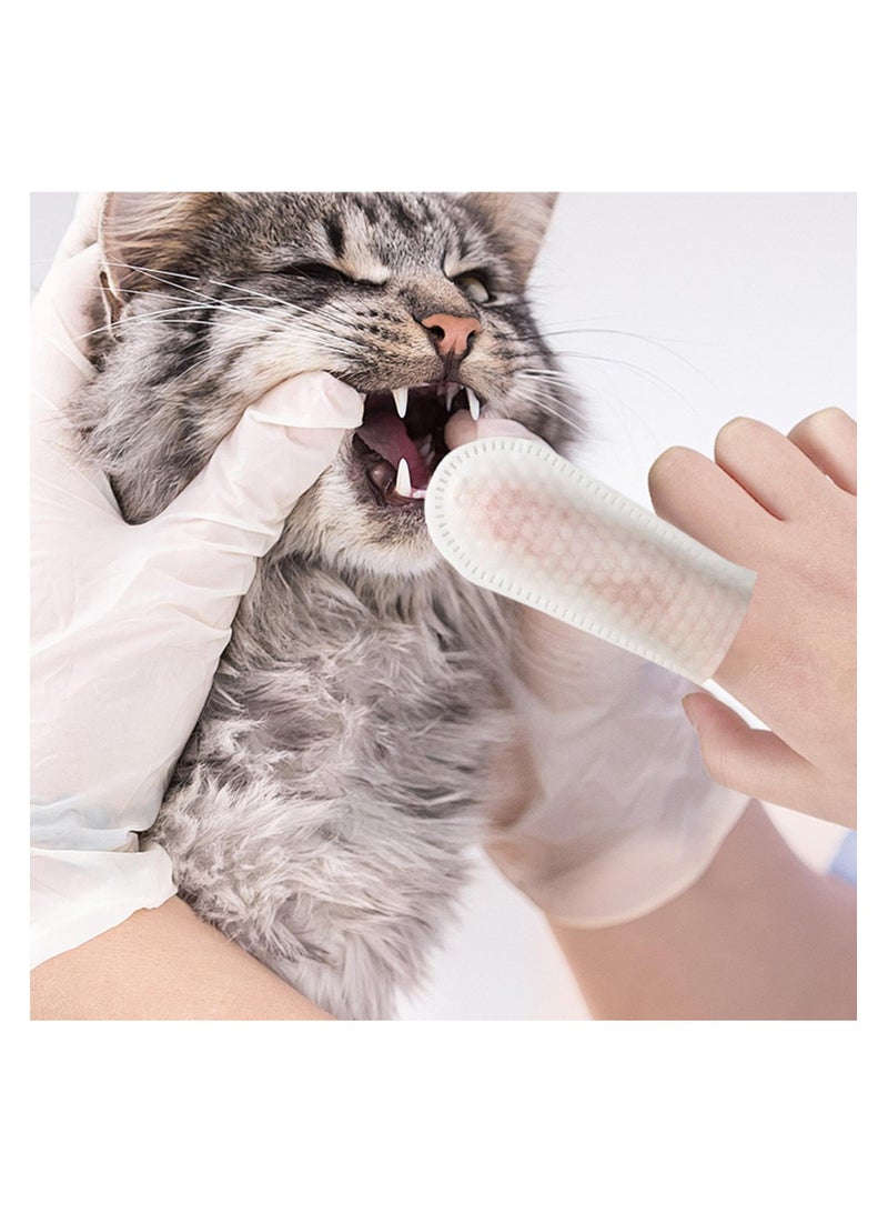 KASTWAVE Pet Teeth Cleaning Finger Wipes, Oral Cleansing Pads for Dogs and Cats, Freshen Breath, Reduce Plaque & Tartar, No Rinse Finger Toothbrush, Comfortable Grooming, 50 Wipes - Image 5