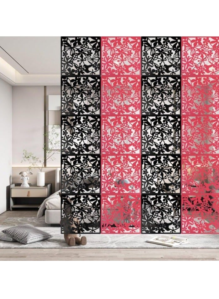 شو وو 24 قطعة من فاصل الغرف المعلق، شاشة ألواح PVC، فاصل الغرف، لوحة ديكور منزلي لتزيين غرفة المعيشة، غرفة الطعام، غرفة الجلوس، المكتب، ديكور المطعم - Image 2