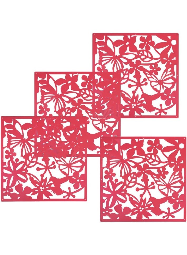 شو وو 24 قطعة من فاصل الغرف المعلق، شاشة ألواح PVC، فاصل الغرف، لوحة ديكور منزلي لتزيين غرفة المعيشة، غرفة الطعام، غرفة الجلوس، المكتب، ديكور المطعم - Image 4