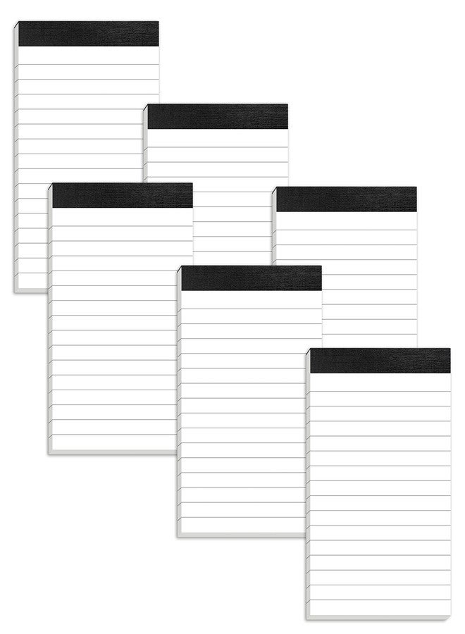Aidunmis 6 Pack Small Notepads Refills Memo Pads 3 x 5 Inch Lined Writing Note Pads with 30 Sheets Note Pad Paper in Each Pad Mini Pocket Notebook Refills for Taking Notes and Reminders Organization Planning - Image 1
