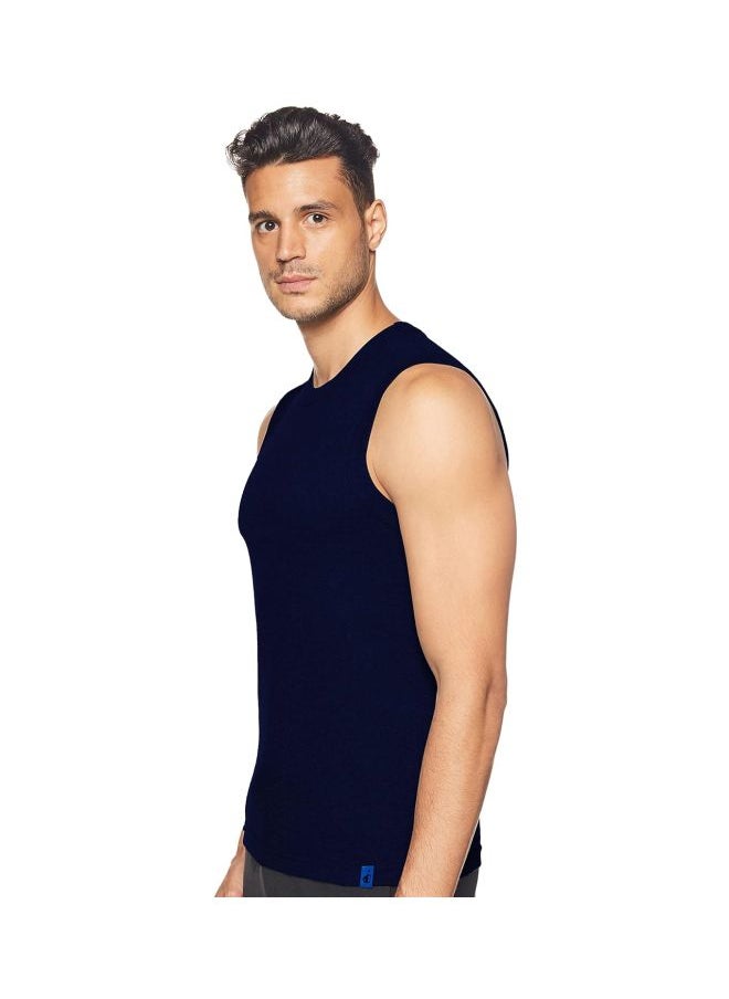 JOCKEY - Jockey 9930 Men Super Combed Cotton Rib Solid Round Neck Muscle Vest - Image 1
