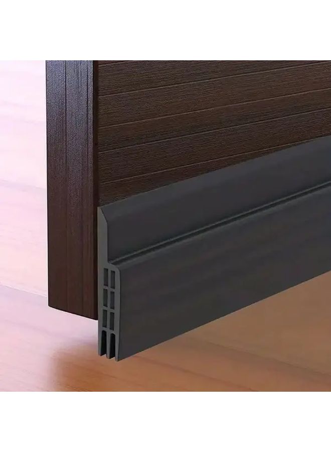 White Heavy Duty Door Bottom Seal Strip 39 37 Inch Adjustable Gap Blocker - Image 5