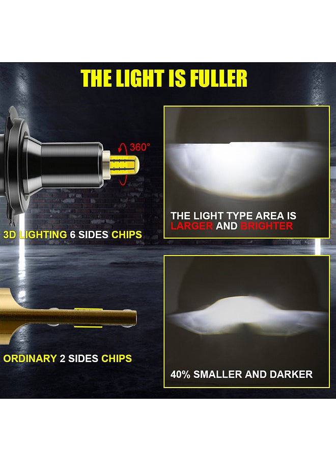 Generic - Car Led Headlights Bulbs Driving Light Headlamp 360 degree Auto Lamp Adjustable Beam Ultra Brightness,Wider Driving Vision - Image 1