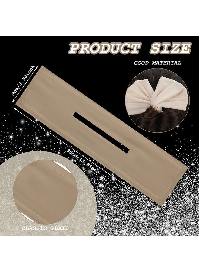 Mtlee 3 Pieces Hair Bun Maker for Women French Hairstyle Twist Donut Flexible Former Accessories Lazy Curler for Women Long Hair Styling(Black, Beige, Khaki) - Image 3