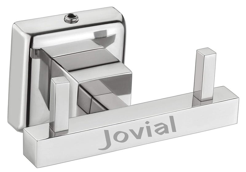 Jovial Calypso 409 Napkin Hook Robe Hook Cloth Towel Hanger Door Hanger Hook Pronged Hook Bathroom Accessories Glossy Finish AISI 304 Stainless Steel Corrosion Free Anti Rust - Image 1