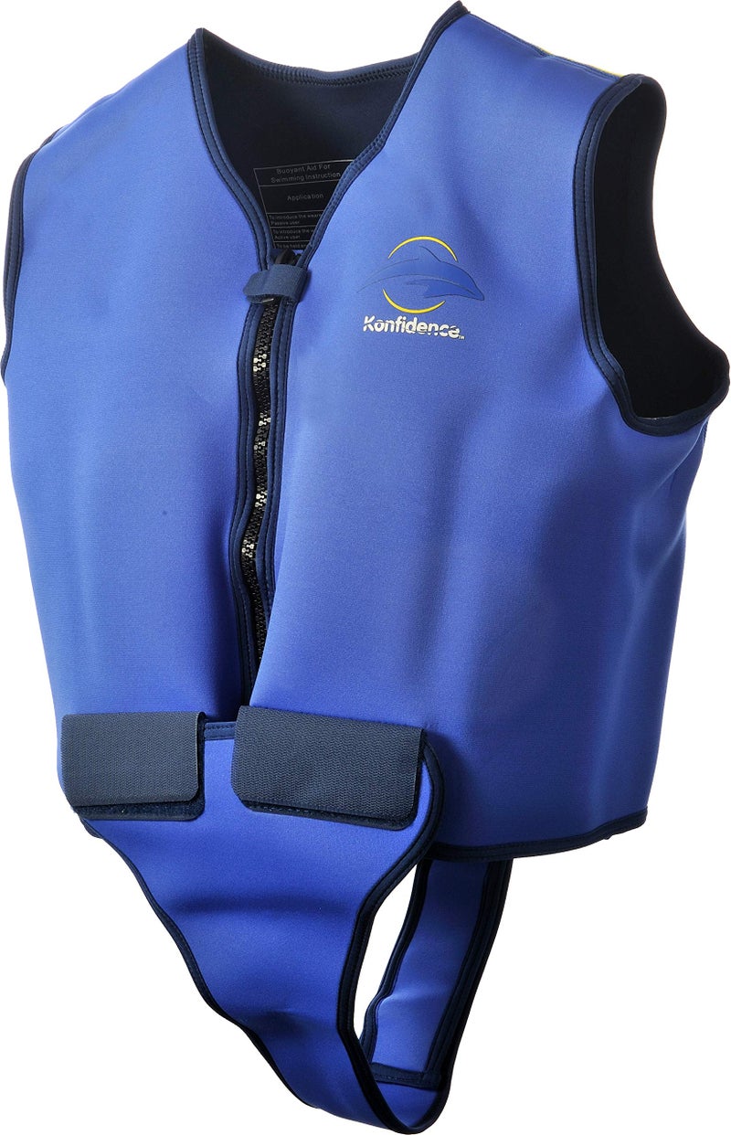 Konfidence Adult Swim Jacket (38-42", Blue/Yellow) - Image 1