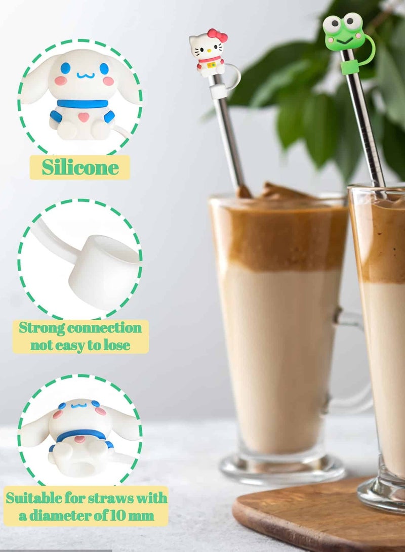 أديلي أغطية ستانلي كاب للشفاطات 6 قطع - أغطية سيليكون عالمية مقاس 10 مضادة للغبار للنادي والسفر - Image 3