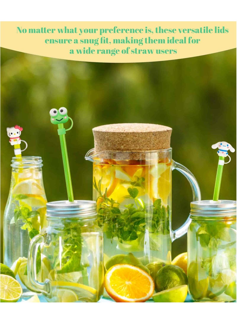 أديلي أغطية ستانلي كاب للشفاطات 6 قطع - أغطية سيليكون عالمية مقاس 10 مضادة للغبار للنادي والسفر - Image 4