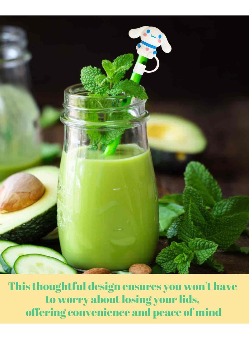 أديلي أغطية ستانلي كاب للشفاطات 6 قطع - أغطية سيليكون عالمية مقاس 10 مضادة للغبار للنادي والسفر - Image 5