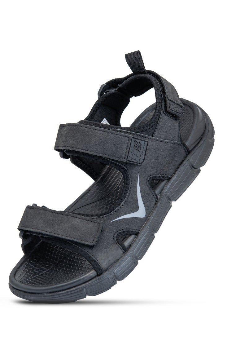 PUCA Sandals For Men | Comfortable Men's Sandals| Phylon Outsole | Anti-Skid | Velcro | Flyby Black - Image 1