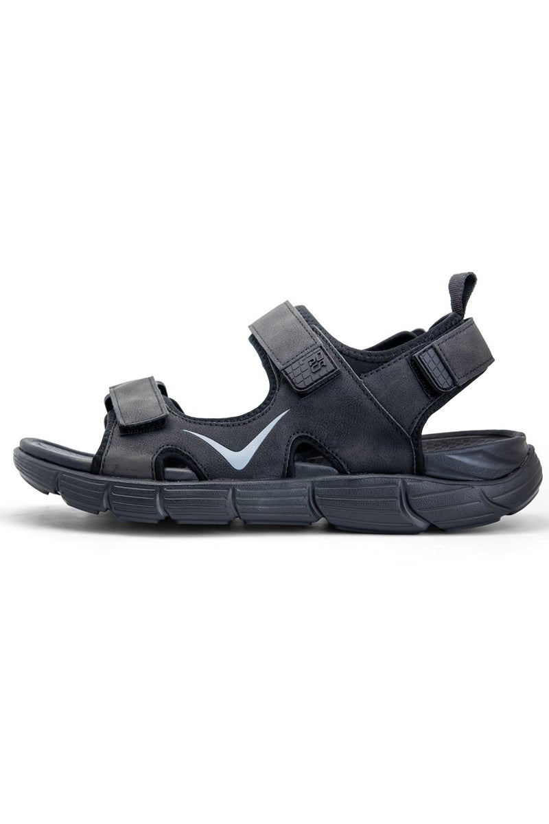 PUCA Sandals For Men | Comfortable Men's Sandals| Phylon Outsole | Anti-Skid | Velcro | Flyby Black - Image 4