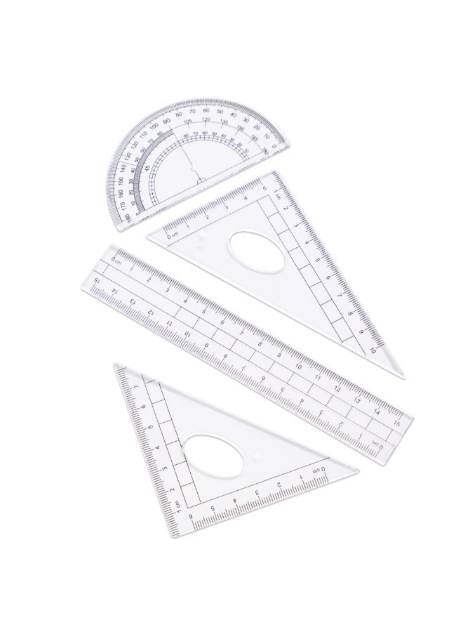 Eazy Kids Eazy Kids 8-Piece Geometry Box Set – Compass, Ruler, Protractor- Green - Image 5