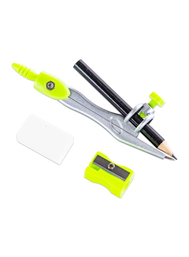 Eazy Kids Eazy Kids 8-Piece Geometry Box Set – Compass, Ruler, Protractor- Green - Image 4