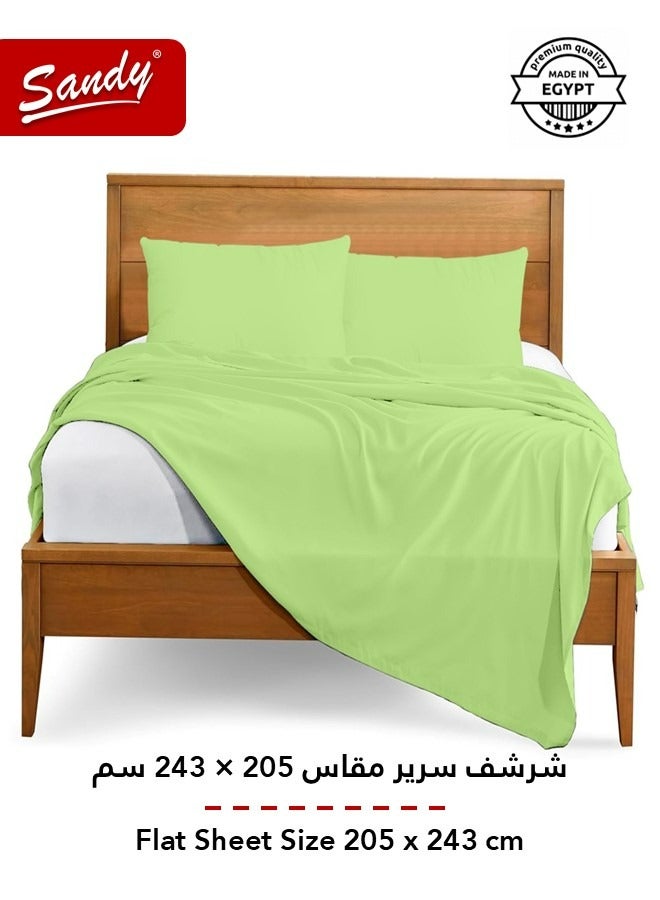 ساندي طقم شرشف سرير ساندي فاخر بجودة الفنادق مع أغطية وسادة، طقم من 3 قطع، شديد النعومة وجيد التهوية وبارد, مقاس دبل مفرد ونص 243 × 205 سم, تفاحي - Image 3