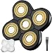 WAHFOX Universal 5 Blades Electric Shaver Replacement Heads for Head Shaver, 5 Blades Shaver Replacement Heads for Head Razor Blades Wet and Dry with Blade Cover (5 Gold) - Image 2
