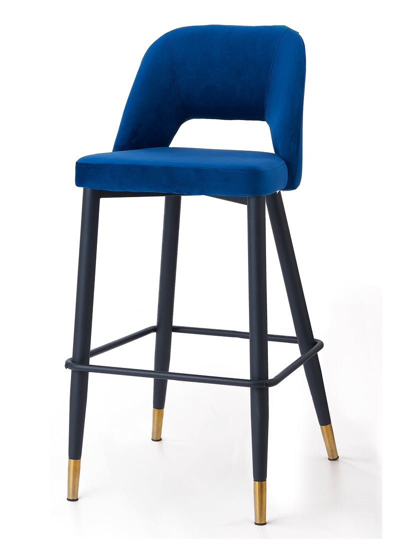 Ripple FURNITURE Bar Stool Kitchen Chair Round 3D High Bar Chair Modern Design With Chrome Base  - Image 1
