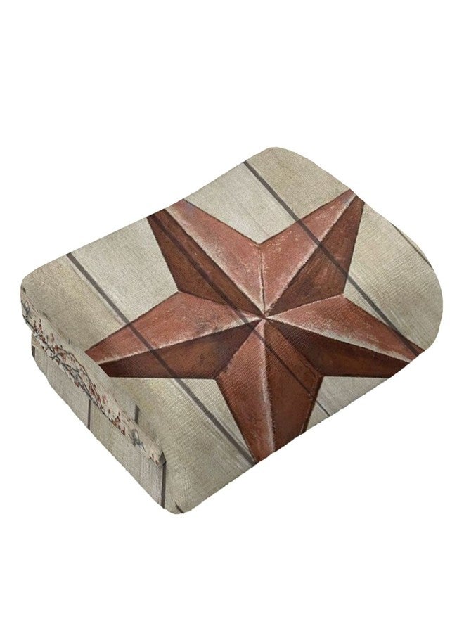 COVASA Hand Towels for Bathroom,Set of 2,Rustic Barn Western Texas Star and Primitive Berries On Country Wooden Plank,Soft Absorbent Small Bath Towel Kitchen Dish Guest Towel Home Decor 15.7"x27.5" - Image 2
