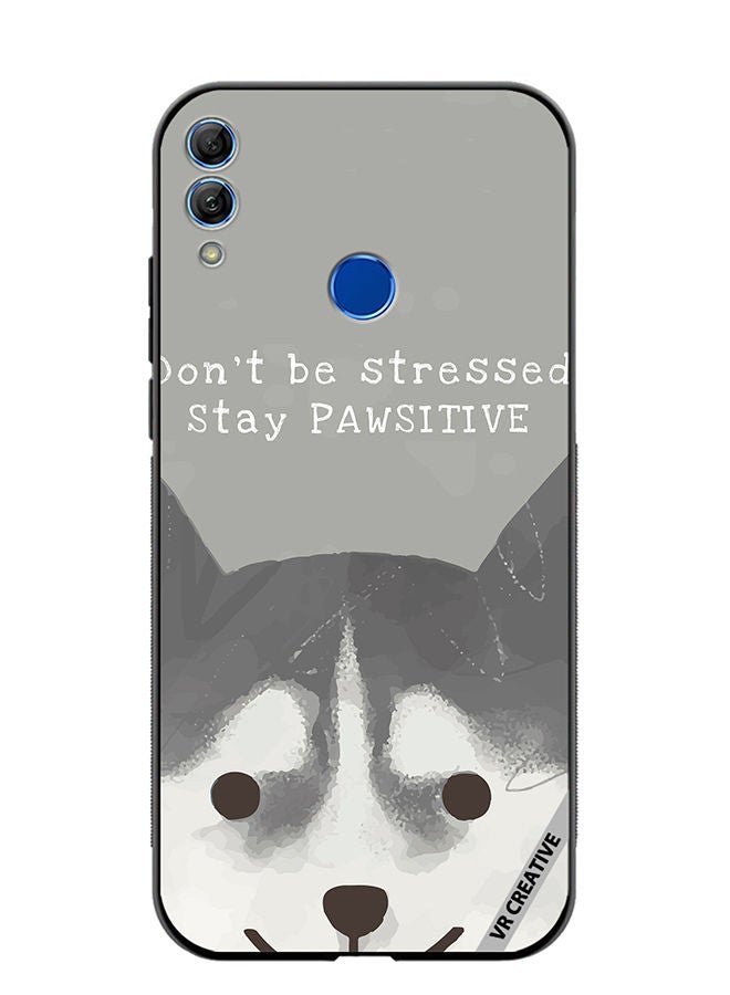 Protective Case Cover For Honor 10 Lite Positive Dog Design Multicolour