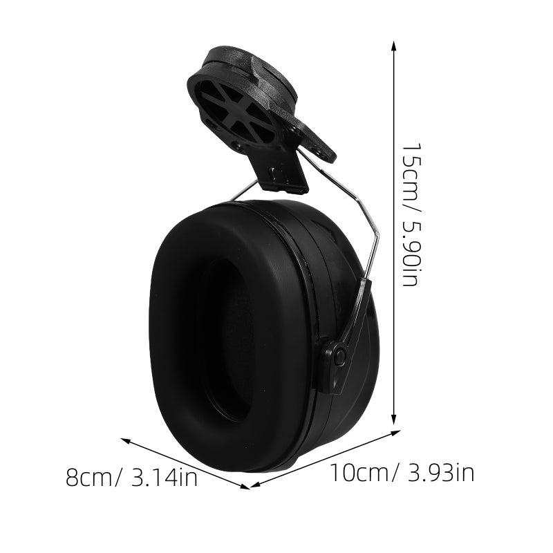 2pcs Noise Cancelling Ear Muffs For Construction Helmet Ideal For Industrial Hearing Reduces Noise For Safe Work Comfortable Fit For Men And Women - Image 3