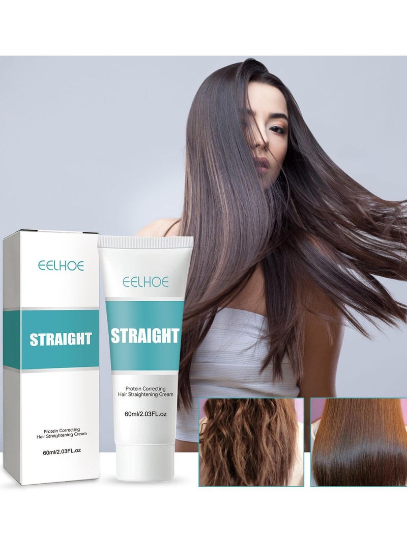 EELHOE Silk Protein Straightening Cream Fast Smoothing Nourishing Hair Straightening - Image 3