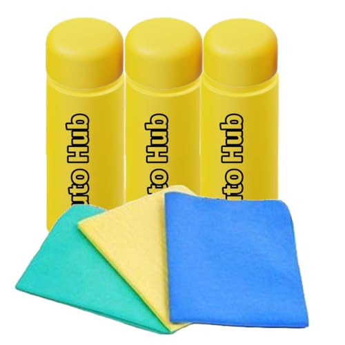 Auto Hub Ultra Absorbent Cleaning Chamois Cloths - (Assorted, Big Size ) - Pack of 3. - Image 1