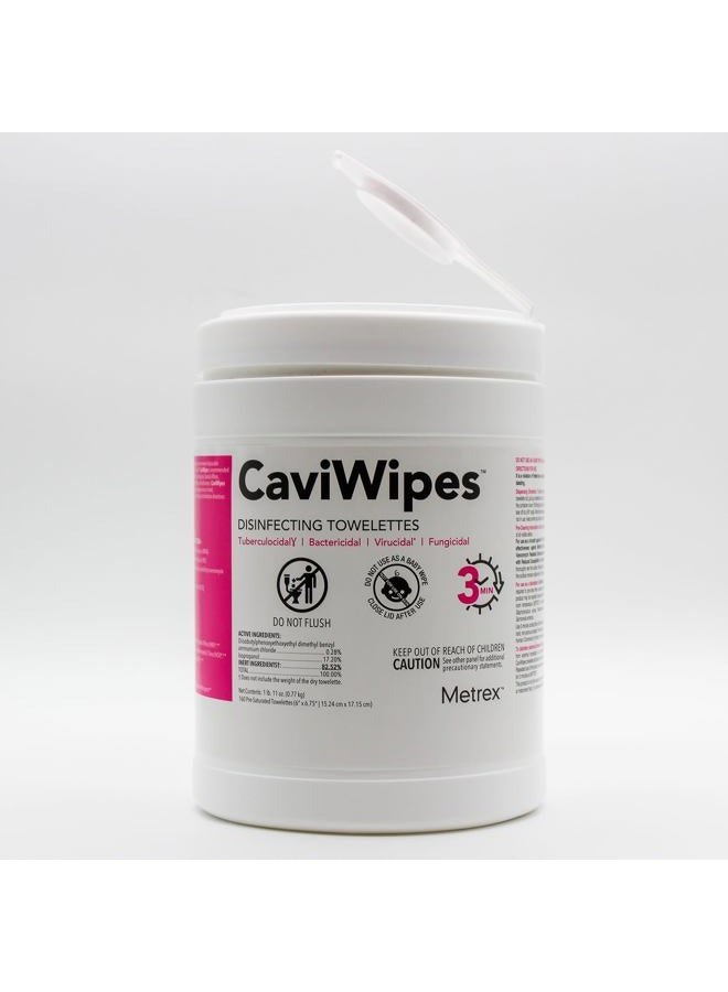Metrex CaviWipes - Disposable Germicidal Cleaner & Healthcare Disinfecting Wipes, 160 Count - Image 5