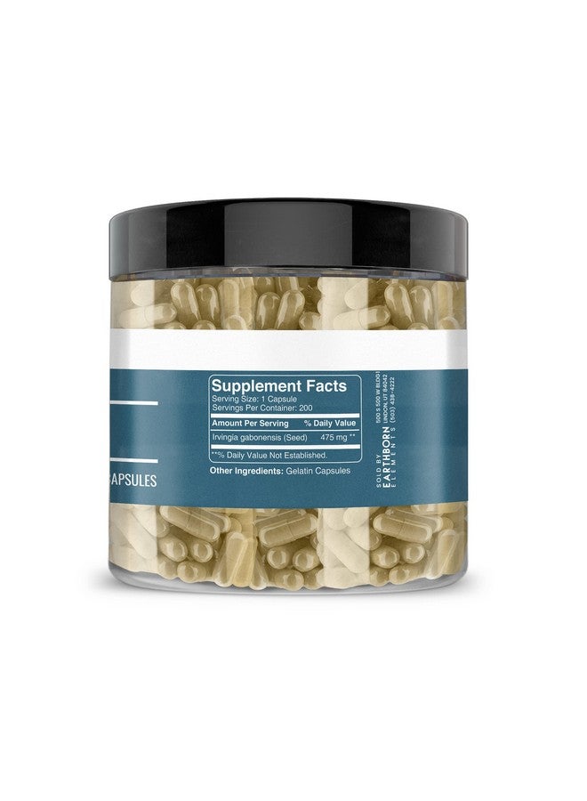Earthborn Elements Irvingia 200 Capsules, Pure & Undiluted, No Additives - Image 3