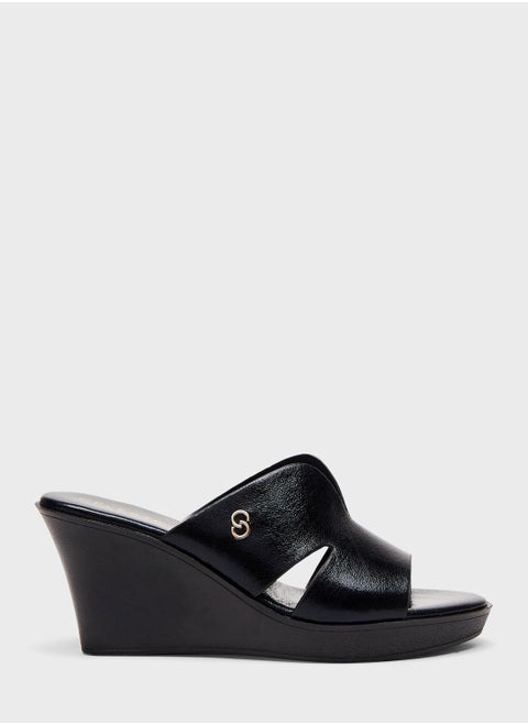 Multi Strap Wedge Sandals