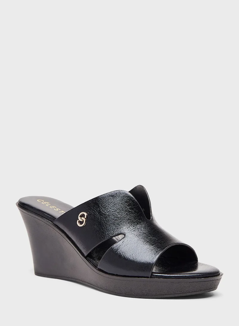 Celeste Multi Strap Wedge Sandals