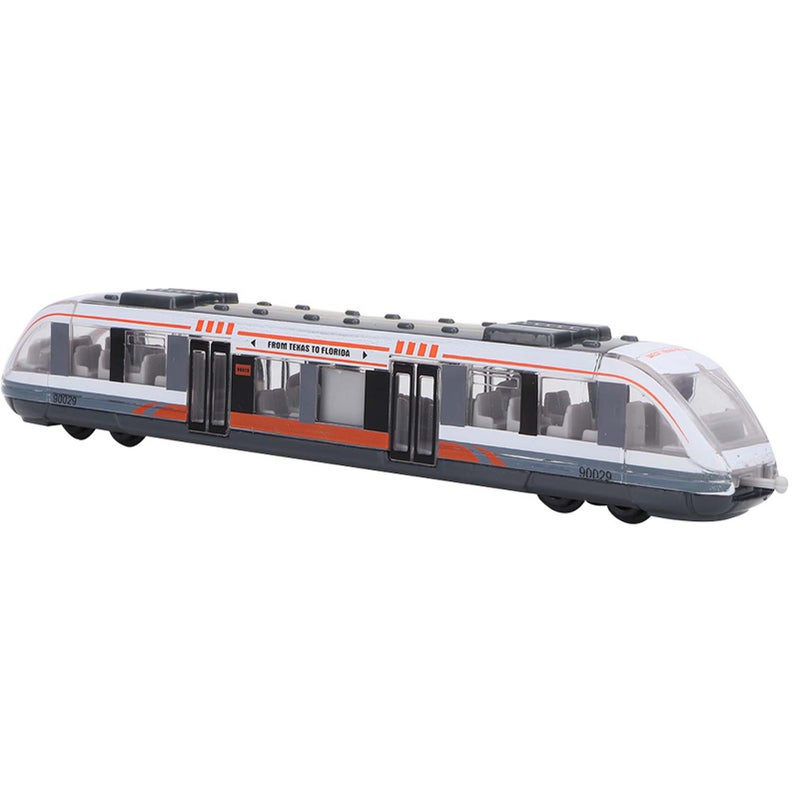 Children Educational Toys Simulation Alloy Train Model Car Toy Birthday Gift for Kids (White) - Image 4