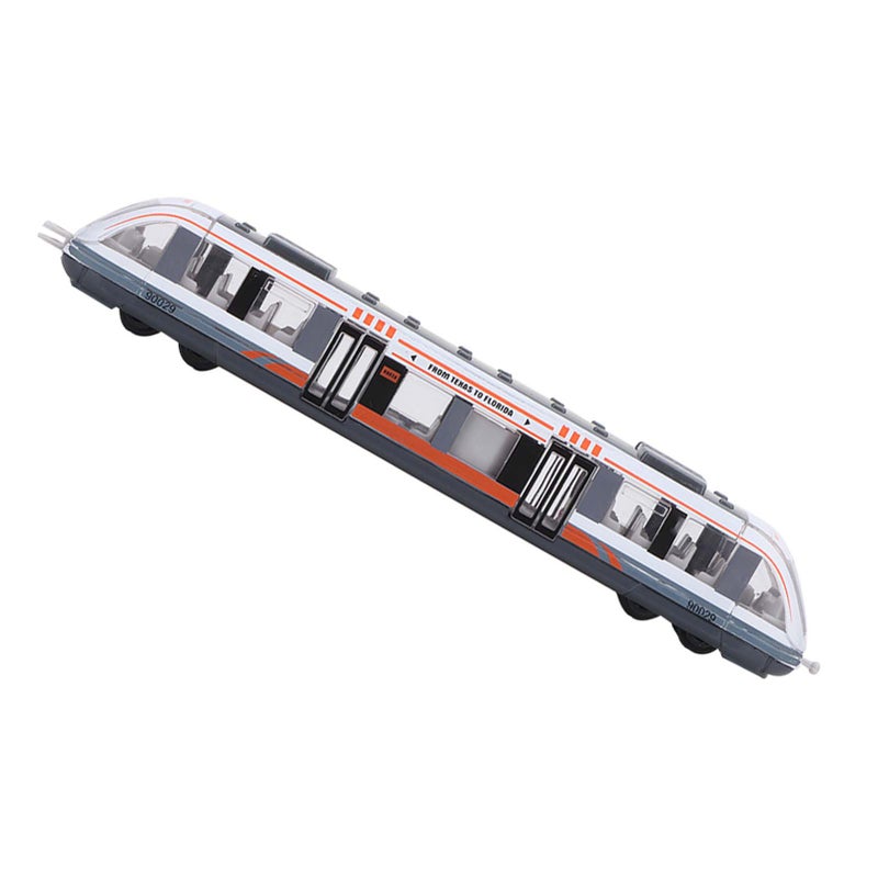 Children Educational Toys Simulation Alloy Train Model Car Toy Birthday Gift for Kids (White) - Image 5