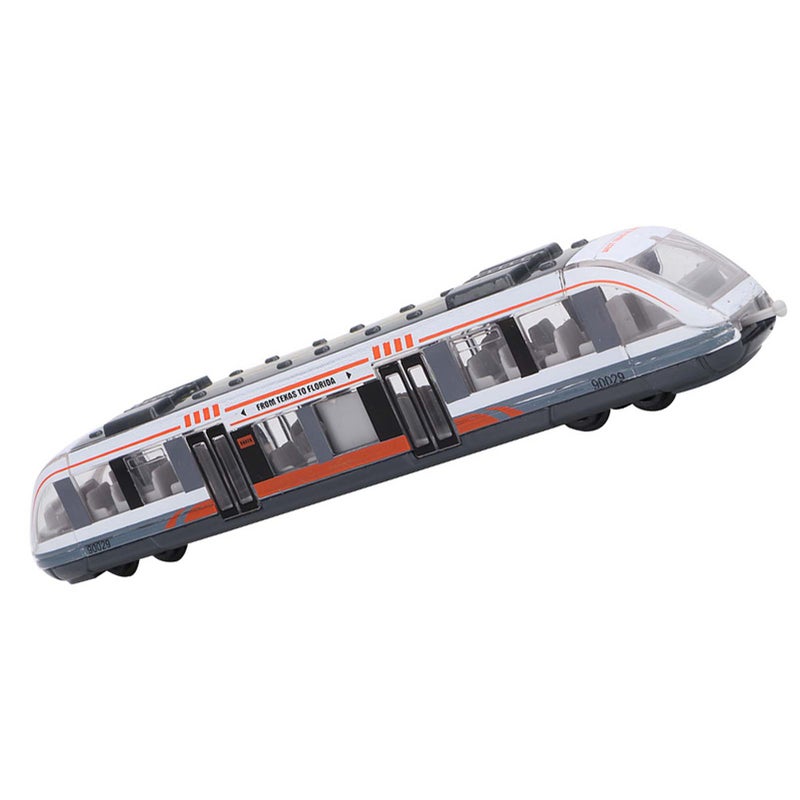 Children Educational Toys Simulation Alloy Train Model Car Toy Birthday Gift for Kids (White) - Image 3
